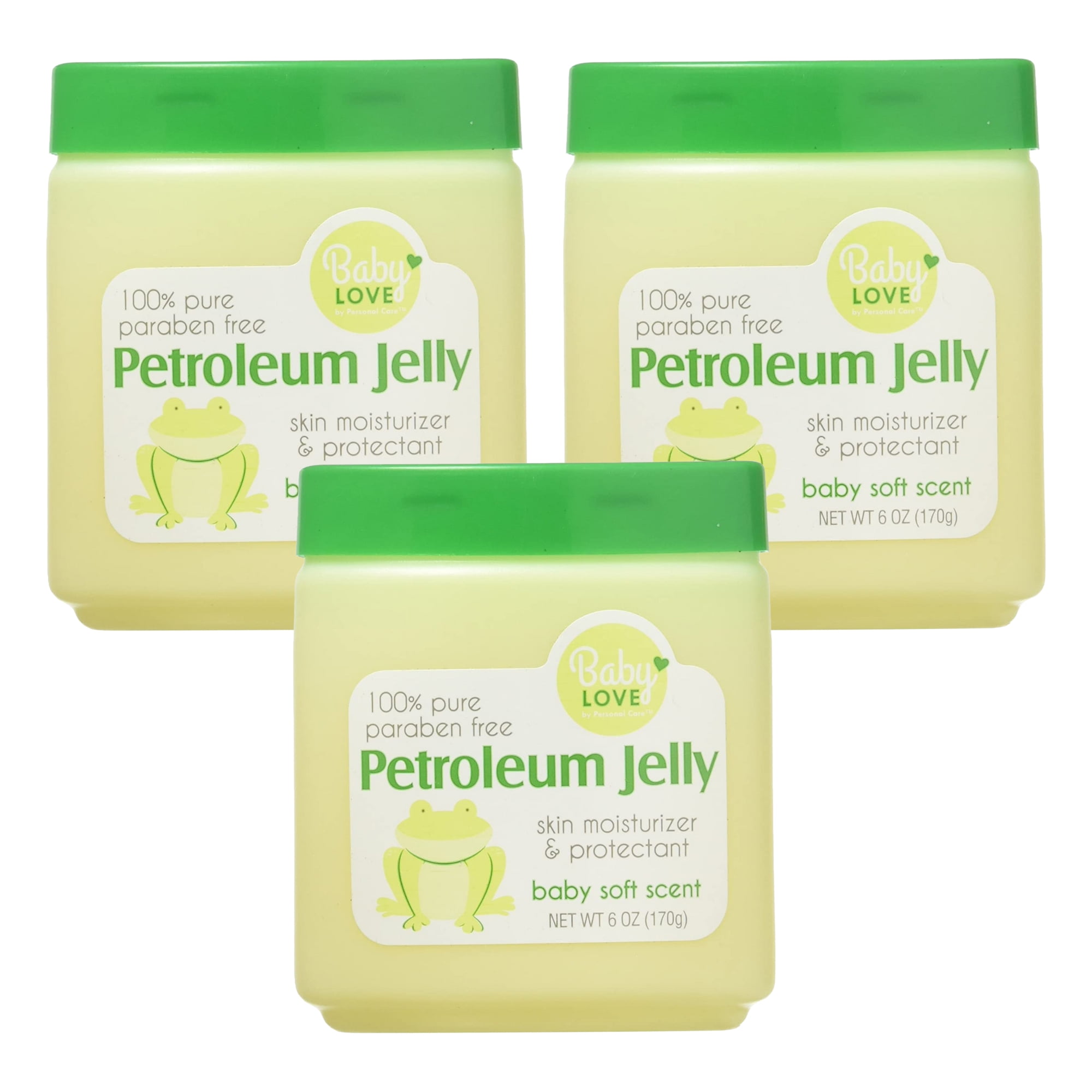 (3) Baby Love 100 Pure Baby Soft Scent Petroleum Jelly, Hypoallergenic