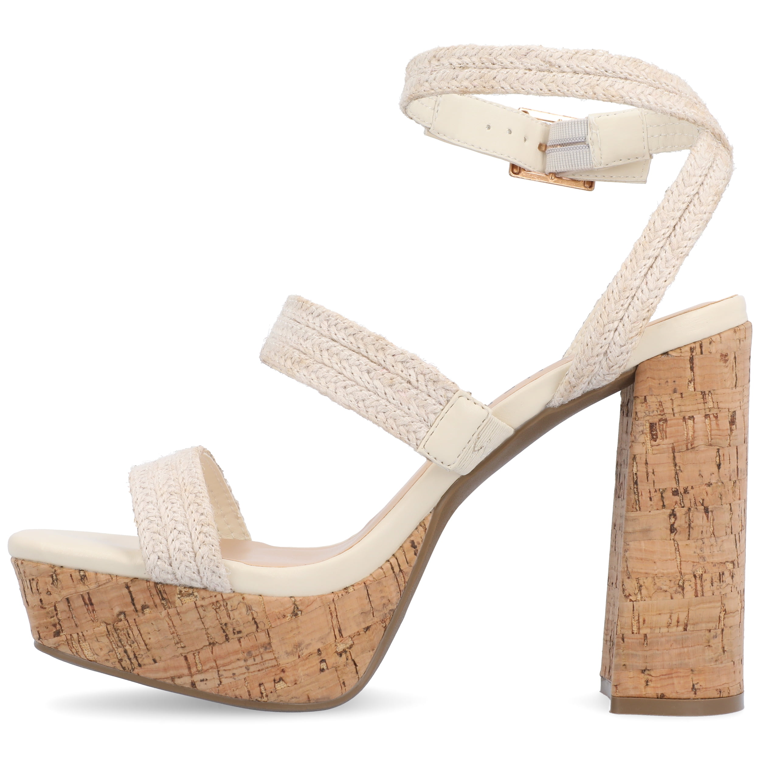 Journee Womens Sienne High Heel Platform Sandals
