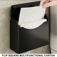 thumbnail image 3 of JLFNYA Tissue Box Covers, Kleenex Box Cover, Kleenex Holder, Tissue Box Wall Mounted, Kleenex Holder for Bathroom, Suitable for Toilet, Bathroom, Kitchen, Bedroom, Livingroom, Office, 3 of 7