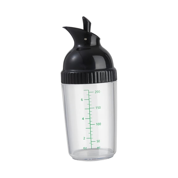 ACDANC Salad Dressing Bottle Salad Shaker Dispenser,Convenient Leakproof Oil Bottle Dispensing Cruet Household Kitchen Accessories Black