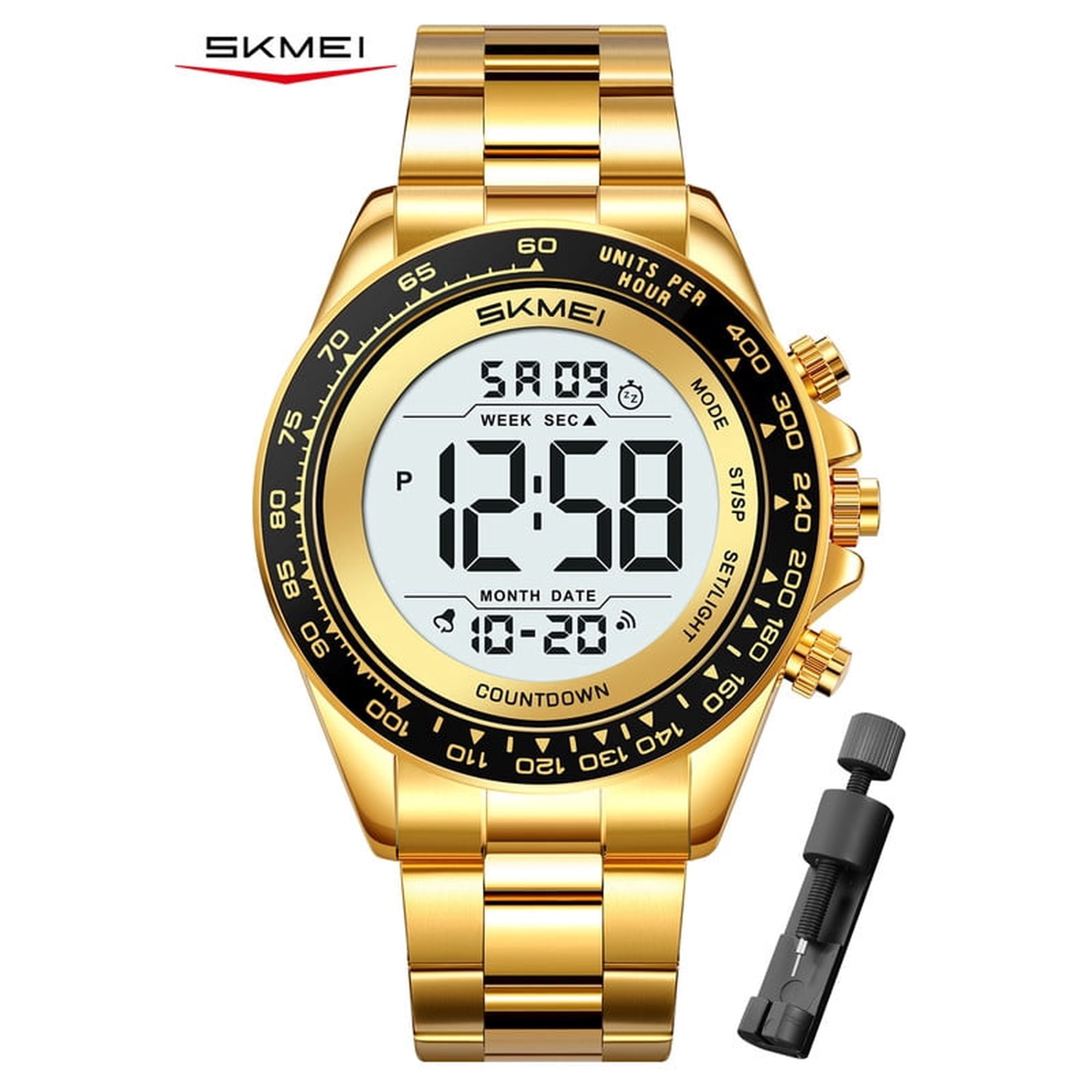 SKMEI Mens Digital Watch Waterproof Sports Military Watches Outdoor Chronograph Wrist Watches for Men with Dual Time/Alarm/LED Back Ligh