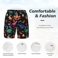 thumbnail image 5 of Lsque Mens Swim Trunks Animals Under Water Pattern - Bathing Suit Compression Liner - Beach Swim Shorts Swimwear - (S-3XL) - Stretch Quick Dry -3X-Large, 5 of 9