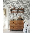 thumbnail image 4 of NextWall Inkwell Chateau Toile Peel and Stick Wallpaper, 4 of 8