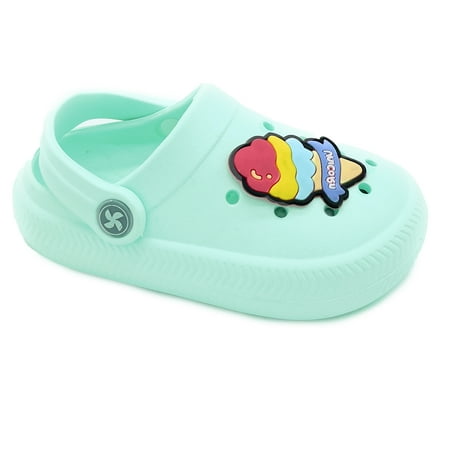 

SNJ New Cute Garden Clogs for Toddler Girl Boy Kids Lightweight Slip On Water Shoes