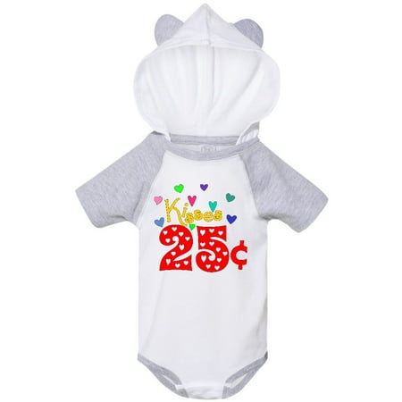 

Inktastic Valentine’s Day Kisses 25 Cents Gift Baby Boy or Baby Girl Bodysuit