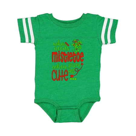 

Inktastic Who Needs Mistletoe When You re This Cute Christmas Gift Baby Boy or Baby Girl Bodysuit