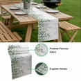thumbnail image 5 of Spring Emerald Green Eucalyptus Table Runner - 36 Inch Long, Kitchen Dining Table Runner Dresser Scarves, Botanical Leaf Country Farmhouse Decor for Coffee Tables Wedding Party Banquet, 5 of 8