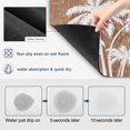 thumbnail image 3 of Palm Tree Dish Drying Mats for Kitchen Counter, Tropical Plant Coastal Summer Brown Absorbent Coffee Bar Mat with Non-slip Rubber Backed Quick Drying Dish Rack Pad 16"x18", 3 of 9