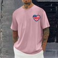 thumbnail image 1 of Tops para hombre, blusas y camisas de cuello redondo y manga corta para hombre, blusas casuales de moda con cuello redondo y estampado para hombre, blusas de poliéster para hombre., 1 of 6