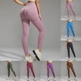 thumbnail image 2 of LRen Women Seamless Leggings High Waist Workout Gym Yoga Pants Tummy Control Leggings Ruched Lift Yoga Pants Workout Tights, 2 of 6