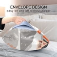 thumbnail image 4 of Yayeee Pillowcase Standard Size Set of 2 Satin Wrinkle Resistant Pillow Case, Snow Cartoon Houses, 4 of 7