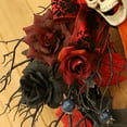 thumbnail image 6 of sruoe Halloween Decorations, Halloween Wreaths for Front Door, Artificial Wreaths, Indoor Outdoor Halloween Decor, Front Door Wreaths, Wall Halloween Skeleton Wreath, 6 of 7