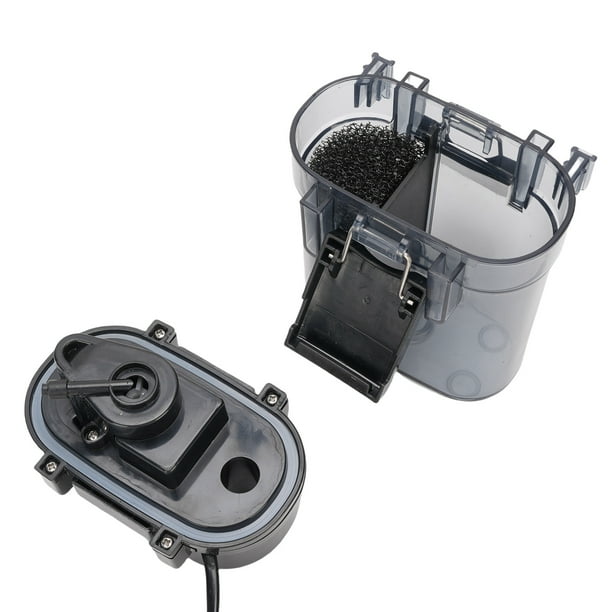 Acuario Colgar Sobre El Filtro, Filtro De Peces De Pescado Externo De Plástico De 300 / H 4W, Filtro De Acuario Bioquímico De Carbono Activado Por