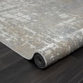 thumbnail image 4 of Laddha Home Designs 7.75' x 9.75' Abstract Rectangular Area Throw Rug - Gray and Cream, 4 of 9
