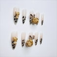 thumbnail image 4 of Pure Handmade Press on nails, JC Press On Nails Kit , Short Length Nail Press Ons, Durable, Easy Application, Stylish Impress Press On Nails,Perfect for Daily Wear & Special Occasions（E60 M）, 4 of 5