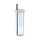 thumbnail image 2 of Botella de agua plegable con separador de té y pajita, portátil y resistente a caídas. Marco metálico, diseño de 2 niveles, plegable y ajustable. Ideal para dormitorios, filtración de agua,, 2 of 7