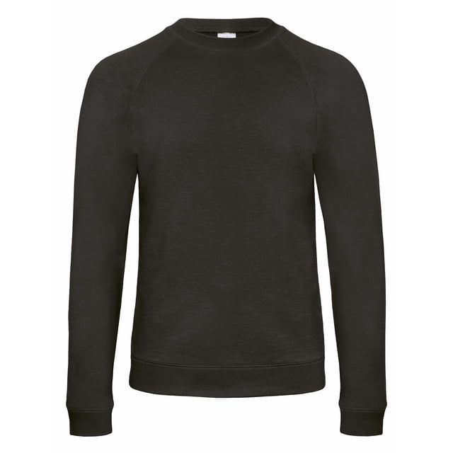 B&C Denim - Sudadera básica con mangas diseño Raglan Modelo Starlight Hombre Caballero (Negro Chic)