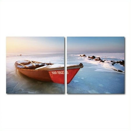 UPC 847321011397 product image for Seasonal Seashore Mounted Print Diptych in Multicolor | upcitemdb.com