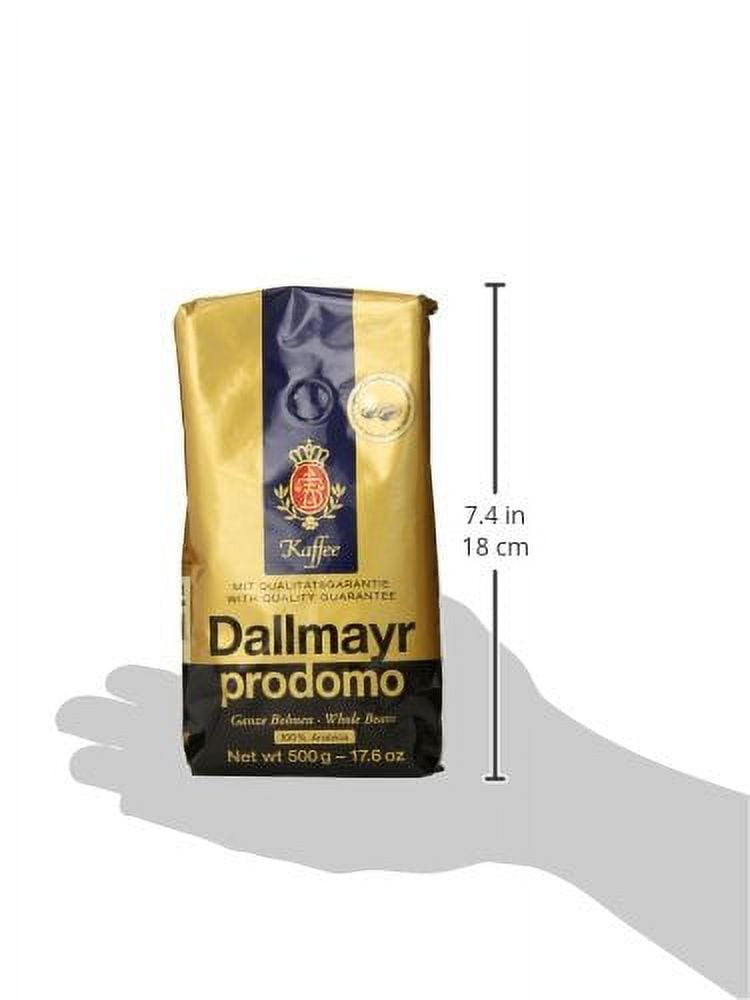 Dallmayr Gourmet Coffee, Prodomo (Whole Bean), 500g Vacuum Packs