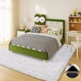 thumbnail image 3 of ASPILLOW Fluffy Area Rugs for Living Room, 4x6 Non Skid Shaggy Carpets for Bedroom, Dorms, Rooms, Home Decor,White, 3 of 7