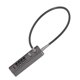 thumbnail image 5 of Candado de cable de acero Ticfox Combinación de 4 dígitos Plateado, 5 of 14