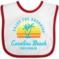 thumbnail image 3 of Inktastic Summer Enjoy the Sunshine Carolina Beach North Carolina Blue Boys or Girls Baby Bib, 3 of 4