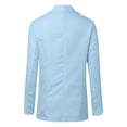 thumbnail image 4 of Siilsaa Womens Jacket Dressy Casual Women Business Casual Blazer with Lined Professional Work Suit Jacket with Pockets Light Blue,S, 4 of 5