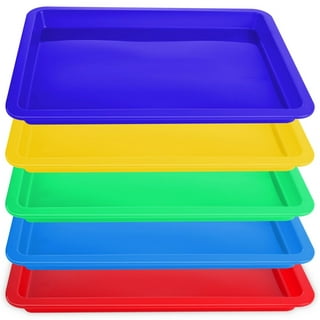 5pcs Plastic Tray Art and Craft Tray Activity Tray Serving Tray for DIY  Projects
