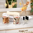 thumbnail image 7 of Clear Storage Jar 2.75x 4.13 Inches One Sizex2 Cotton Swabs Cans Translucent Plasticental Floss Cans Cotton Pads Cans Bathroom Canisters Brown Mushroom, 7 of 7