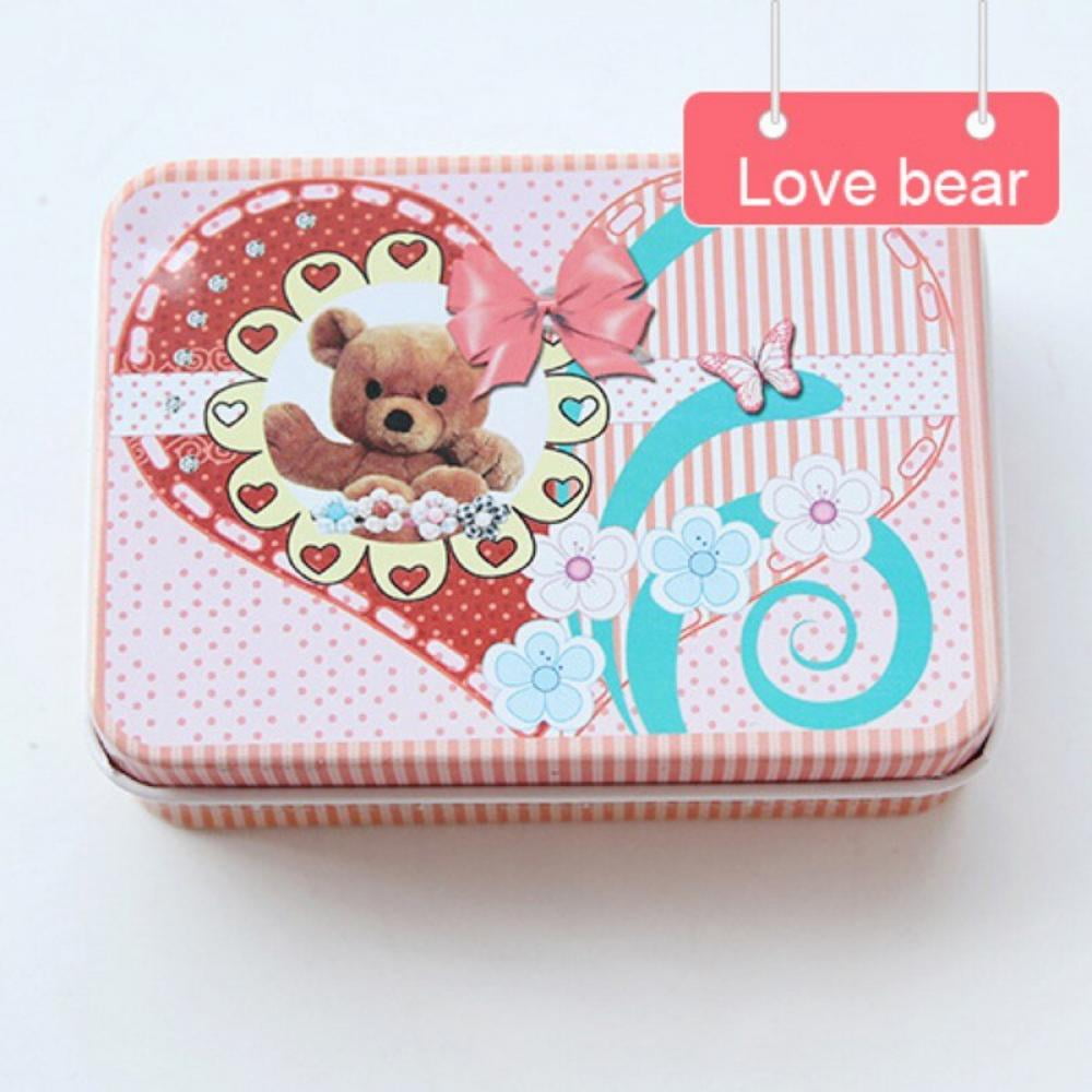 Mini Tin Box Sealed Jar Packing Jewelry Candy Small Storage Cans Coin Gift  BW 