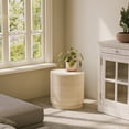 thumbnail image 2 of MOALCOFER Small Round Outdoor Side Table,Lightweight Accent Patio Side Table with Concrete Finish, 2 of 7
