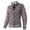 Khaki, variant on Men's Cardigan Sweater Long Sleeve Stand Collar Full Zip Knitted Outerwear with Pockets Dark Gray 2XL