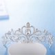 thumbnail image 2 of Tiara de boda HUOGUO con cristales de strass para novia y princesa, 2 of 4