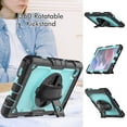 thumbnail image 6 of Case for Samsung Galaxy Tab A7 Lite 2021 8.7 inch with Screen Protector, 360 Degree Rotating Kickstand Hand Strap Heavy Duty Shockproof Cover with Shoulder Strap, Sky Blue PC, 6 of 7