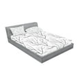 thumbnail image 2 of Ambesonne Black and White Fitted Sheet & Pillow Sham Set, Winter Tree, Queen, White Black, 2 of 2