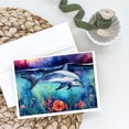 thumbnail image 2 of Dolphin Greeting Cards Pack of 8 7 in x 5 in, 2 of 3