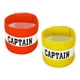 thumbnail image 1 of Brazalete de capitán, banda elástica para entrenamiento de equipo de fútbol, paquete de 2 en naranja y amarillo, 1 of 5