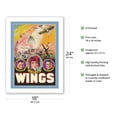 thumbnail image 2 of Wings - Starring Clara Bow Richard Arlen Buddy Rodgers Gary Cooper - Vintage Film Movie Poster c.1927 - Bamboo Fine Art 290gsm Paper Print (Unframed) 18x24in, 2 of 4