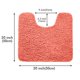 thumbnail image 2 of Alfombra de baño MIULEE de microfibra en forma de U Contour Living Coral, 2 of 7