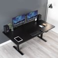 thumbnail image 2 of VIVO Black 71 x 36 inch Universal Table Top for Sit to Stand Desk Frames, 2 of 8