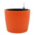 thumbnail image 3 of Modern Self Watering Planter Decorative Flower Lazy Flower Planter Orange, 3 of 8