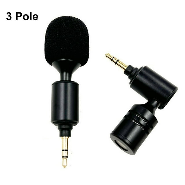 Foldable Mini Microphone Straight 3.5mm2/3/4Pole Microphone Connector Microphone 3 Pole