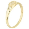 thumbnail image 2 of 14k Yellow Gold Signet Egravable Mini Oval Plate Ring Size 6 Ring for Women, 2 of 2