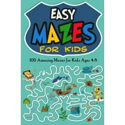 JORDAN MILLES Activity Books: Easy Mazes for Kids: 100 Amazing Mazes for Kids Ages 4-8 (Series #2) (Paperback)