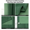 thumbnail image 6 of HPD Half Price Drapes Key Green Faux Linen Room Darkening Curtains for Bedroom & Living Room Curtains (1 Panel), Door & Window Curtains 96 inches long, Rod Pocket Curtains & Drapes, 50W X 96L, 6 of 11