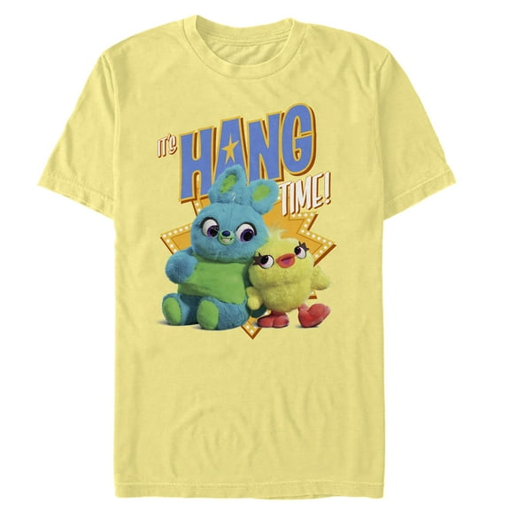 Men's Toy Story Ducky & Bunny Hang Time  Graphic Tee Banana 3X Large
