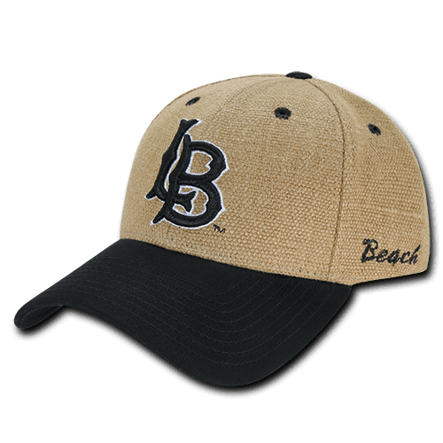 Structured Jute Caps Hats Black 