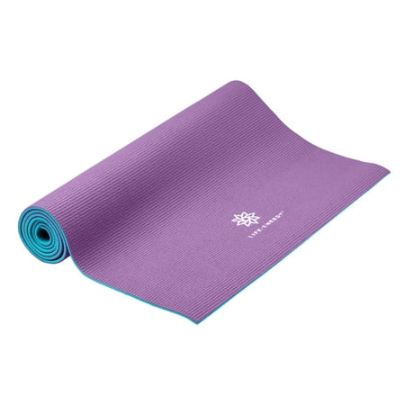 Life Energy 6mm Reversible Yoga Mat, Amethyst (Best Price Yoga 2 Pro)