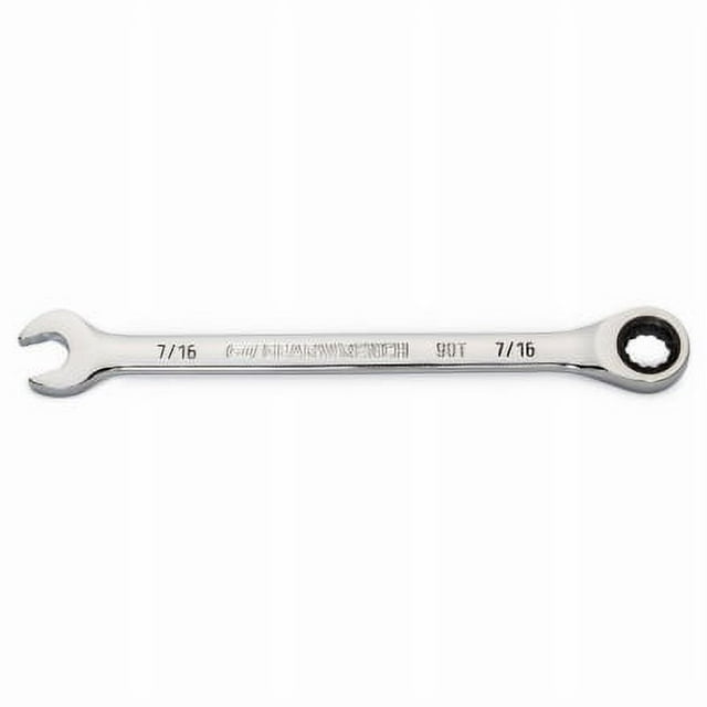 Combination Ratcheting Wrench, 90-Tooth, 12-Point, 7/16 In. - 86944