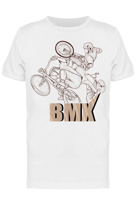 Bmx Sport Design T-Shirt Men -Image by Shutterstock, Male XX-Large